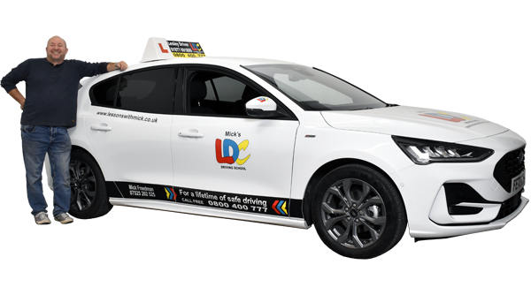 Mick Freedman's driving school car